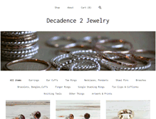 Tablet Screenshot of decadence2jewelry.com